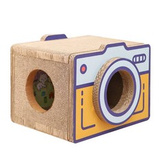 스포비젼 고양이 유니크스퀘어 카메라 스크레쳐 하우스, 혼합색상, 1개