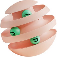 PASTEL PET 寵物用迪斯可玩具球, 粉色, 1個