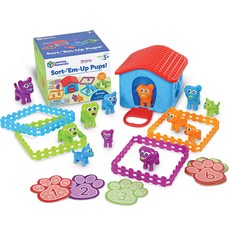 Learning Resources 彩虹小狗分類遊戲組 LER6809, 1個