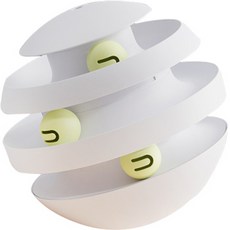 PASTEL PET Disc球不倒翁玩具 Free, 白色, 1個