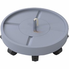 Daim 可吸水滾輪花盆底盤 + 8入滾輪組, 灰色, 1個