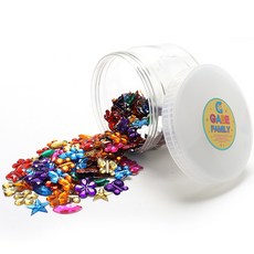 GabeFamily 平底花朵寶石片 KS5698, 1個