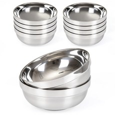 O'lbia 不鏽鋼304雙層麵碗 20cm, 單一顏色, 10個