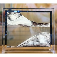 참리빙 療癒流沙畫 3D方形畫框 1500g, 咖啡金