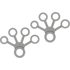 Quardi 手瑜伽夾具 4kg 2p, 灰色