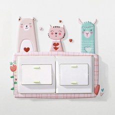 Marbula 家居室內開關貼紙 K30, 混色