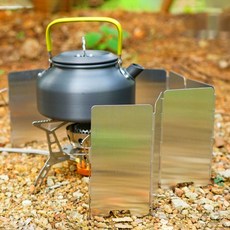 퍼즈생활건강 캠핑 화로대 버너 바람막이 550 x 135 mm, 1개