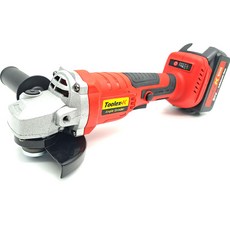 툴렉스 브러쉬리스 10cm 전동 그라인더 + 배터리 2p + 충전기 세트 TKAG-100 RED