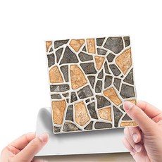 Quardi 石紋磁磚貼紙 20入, 灰色