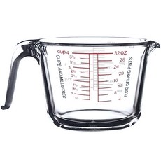 Ovenlock 純耐熱玻璃量杯 11780, 混色, 1000ml, 1個