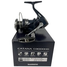 SHIMANO Katana 紡車式捲線器, 銀色 + 海軍藍, C3000HGFE
