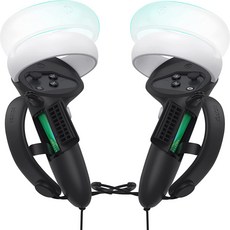 Oculus Quest 2 配件 KIWI 第四代 握把套 腕帶 黑色, 1個, 單一商品