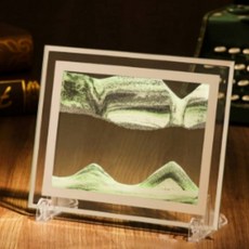 Charm Living 流沙畫 3D相框 130 x 170 mm, 黑白綠