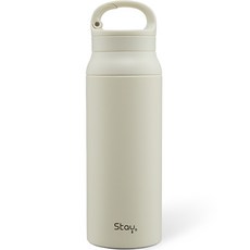 Stay24 提把式保溫瓶, 奶油白, 600ml, 1個