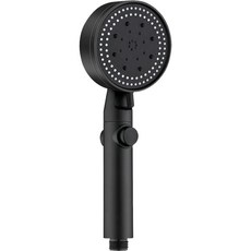 SCHWARZ 五段式水流現代風格蓮蓬頭, 1個, 黑色