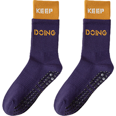 올러바웃 필라테스 요가 미끄럼 방지 투톤 양말 2p