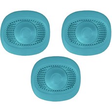 밍샴라이프 이물질 방지 실리콕 배수구커버, 3개, 그린