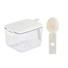 Changsin Living 昌信生活 FRANCO 密封調味罐 + 白色湯匙, 1套, 600ml