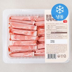 꿀맛나는세상 네덜란드산 돌돌이 대패 목살 (냉동), 1kg, 1개
