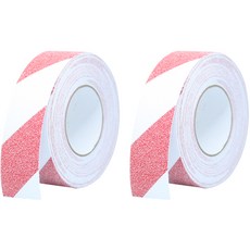 Mr Market Stairs 防滑防滑膠帶 5cm x 15m 白+紅, 2個