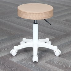 도리퍼니처 아듀 바퀴 의자, 03 화이트 브라운, 1개