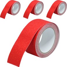 Mr Market Stairs 防滑防滑膠帶 5cm x 5m 紅色, 4個