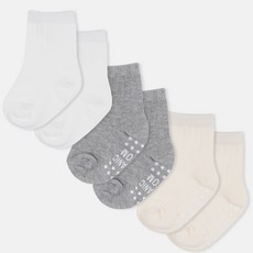 Organic Boom 獨立包裝孩童羅紋中筒襪 3雙