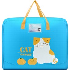 Allo&Lugh 動物插畫午睡被收納袋, 03BLUE, S(45 x 39 x 18.5 cm), 1個