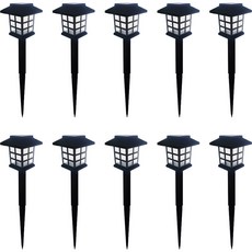 Solarcom 太陽能 LED 方形迷你網格庭院燈 10p, 白色