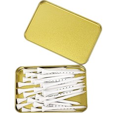 Dapper Sales Golf Field Goods 畢業短 T 卹 25 件 + 金屬高爾夫球 T 卹盒, 混色(高爾夫球座)/金色(錶殼)