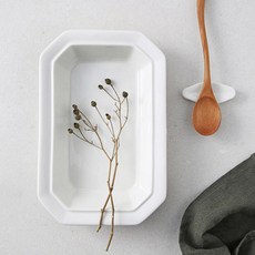 Syracuse CHINA Nature Freeze八角橢圓瓷盤 26cm, 白色, 1個