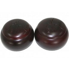 6 兄弟圍棋 Juhapnan 15 號硬木圍棋盒 2p, 深棕色