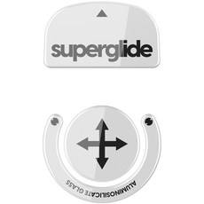 Logitech GPro Superlight 專用 Superglide 玻璃鼠貼 白色, 1個