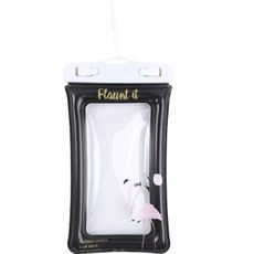 Brothers 摩登感性手機防水袋, 黑色紅鶴, 1個