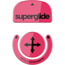 Logitech GPro Superlight 專用 Superglide 玻璃鼠貼 洋紅色, 1個