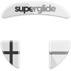 Xtrfy MZ1 無線專用 Superglide 玻璃鼠腳 白色, 1個