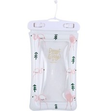 Brothers 摩登感性手機防水袋, 白色紅鶴, 1個