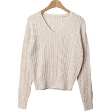 린다샵 여성용 진비아 꽈배기 니트 cpnt4332k31