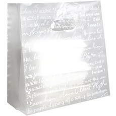 HD半透明英文字母塑膠購物袋, 1個, 100入