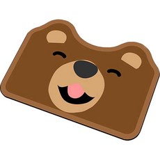 珪藻土腳踏墊, 小熊, 1個