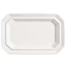 Syracuse CHINA Freeze 直八角盤, 白色, 1入