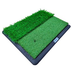 gosingle 高爾夫半半揮桿練習墊 球道+長草區, 混合色