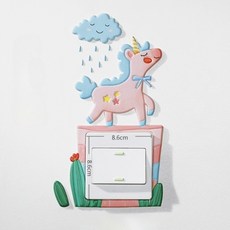 Marbula 家居室內開關貼紙 K32, 混色