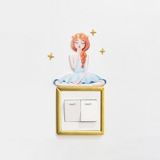 Mabella居家裝飾開關貼紙 K46, 混合色