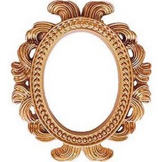 바르니나 유럽식 미니 사진 프레임 액자 원형, 골드