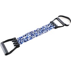 soonZAM 健身居家訓練上半身運動乳膠拉力繩, 藍色