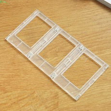 LEANNVERE 照片桌拍立得回憶迷你相框 3入, 透明, 3個