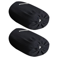 CASA VERDE 易潔棉被收納束口袋 M, 2個, 黑色