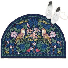 Quardi 半圓形門墊 40 x 60 厘米, 1個, 海軍藍