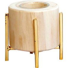 Moneta 木紋系列輕燭台 M, 金色